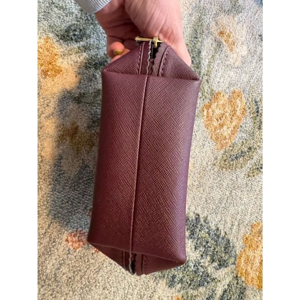 Henri Bendel Small Purple Coin Cosmetic Pouch - Like New